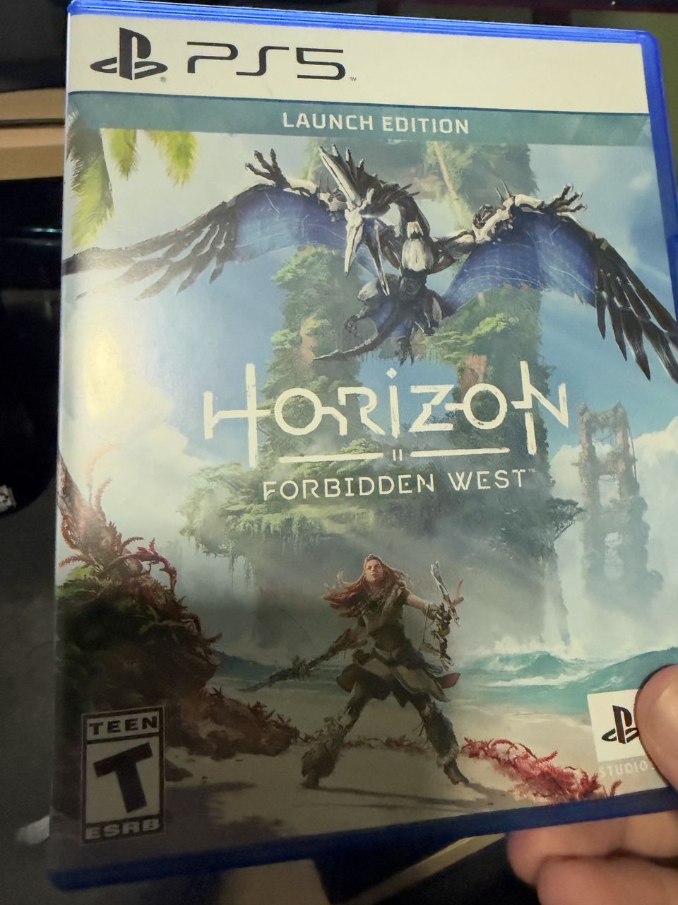 User-provided photo of a Horizon Forbidden West Launch Edition PS5 game case